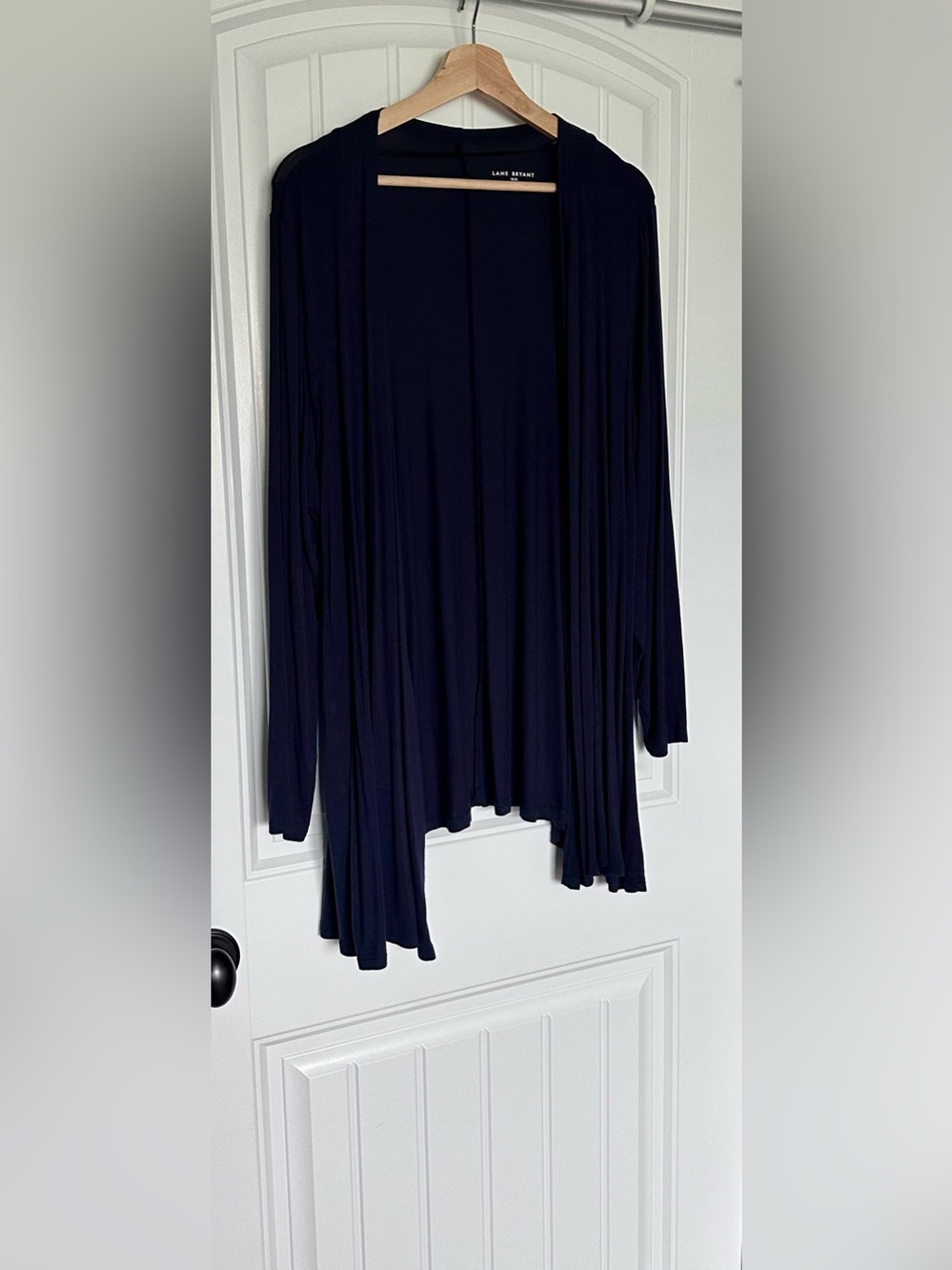 Lane Bryant Open Front Drape Cardigan Size 18/20 Plus Size in Navy Blue